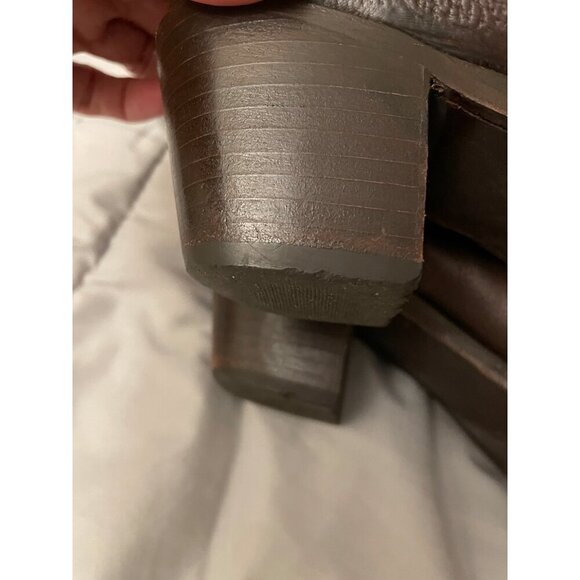 SOLD Women's Frye Jane Strappy Leather Riding Boots, Size 7 B - Picture 16 of 16